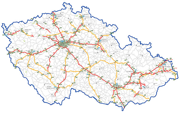 Платена пътна мрежа Чехия